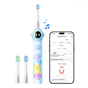 usmile Q30 Kids Electric Toothbrush 3+, Sonic Toothbrush, Voice-Guided Full-Mouth Brushing, USB-C Rechargeable, Extra-Soft Brush Heads, IPX8 Waterproof