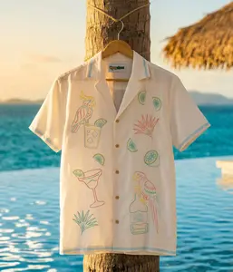 Men's Tequilin' Time Linen Cabana Shirt