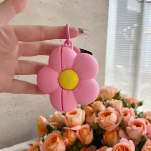 1PC Pink Floral Flower AirPods Case, Aesthetic Silicone Protective Cover, Drop-Resistant Durable Design Compatible with AirPods 1/2/3/4/Pro/Pro 2/Pro 3, Cute Stylish Earphone Accessory for Everyday & Travel Use