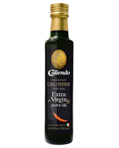 Caliendo Premium Chili Pepper Infused Extra Virgin Olive Oil, Authentic Italian - 8.5 Fl Oz Bottle
