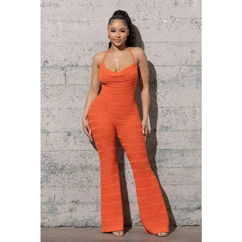 Crochet Sweater Jumpsuit