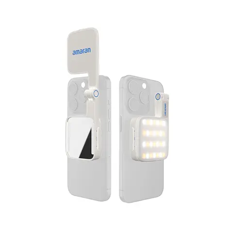 amaran Go Compatible with MagSafe Mini Phone Light-A,Rechargeable Portable Mirror LED Phone Light for Selfie,Makeup,Video Conference,TikTok,Compatible with iPhone&Android