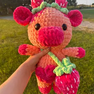 Jumbo Strawberry Cow Crochet