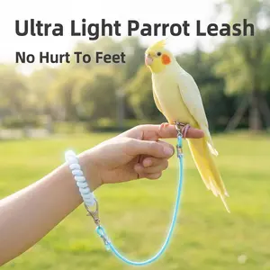 2M/3M Multi-Color Parrot Training Leash, No Foot Hurt, Anti-Lost, Anti-Tangle, Perfect For Outdoor Flight,Durable & Chew-Resistant