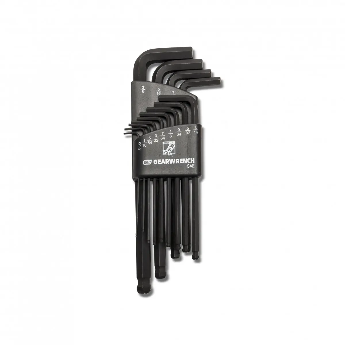 GearWrench KDT-83525 SAE Magnetic Ball End Long Arm Hex Key Set - 13 Piece
