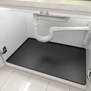 Waterproof Silicone Sink Pad, Kitchen Sink Protector, Shelf Liner Organizer, Cabinet Water Tray, Water Splash Proof, Water Splash Guard, Various Sizes Available