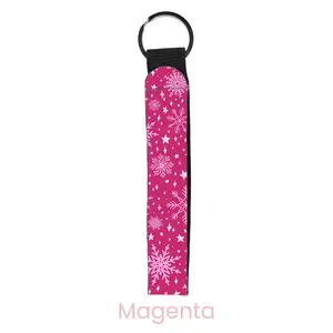 abbyrose Flurries Wristlet Key Chain Magenta