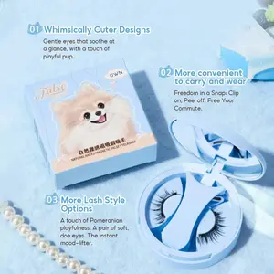 Natural Look Magnetic False Eyelashes, Reusable with Lash Clip Tool, No Glue Needed, Easy to Wear and Remove, Soft and Comfortable