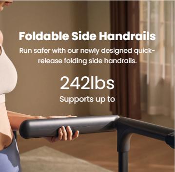 WalkingPad MX3 Folding Treadmill with Adjustable Handrail for Home Gym | 7.4MPH