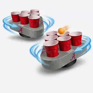 Whirl Pong - Spinning Cup Pong Game | Alabama Crimson Tide (Set of 2)