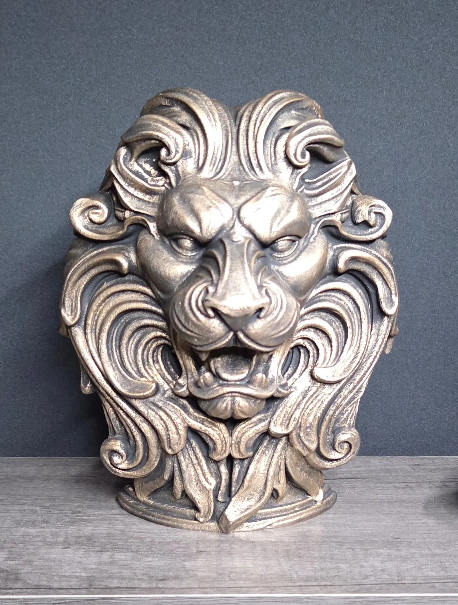 3D Printed Hanging Lion Head