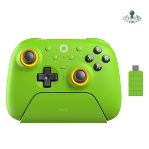 8BitDo Ultimate 2  Controller for Windows, Android,Steam Deck, TMR Joysticks, 1000Hz Polling Rate, Tactile/Hall Triggers, Motion Control, Programmable  Paddle Buttons & L4/R4 Bumpers,Green