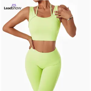 2pc Athena Wrap Around Crop Top and Leggings Set