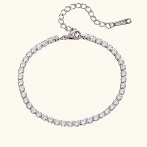 Ally Tennis Bracelet- Silver