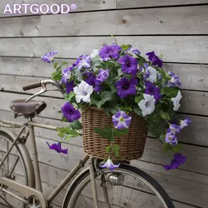 ARTGOOD -  Artificial Silk Flower Plant, Lifelike Artificial Flower Outdoor Decoration, UV Resistant Non-Fading Bougainvillea for Home Garden Balcony Courtyard Porch Indoor Decor