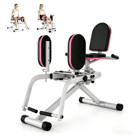2-In-1 Dual-Resistance Cord Adjustable Glute Trainer - 3 Res Levels, Hip Abductor & Adductor Machine, Thigh Workouts Tool, Upper Back Exerciser, Glute Strengthening At-Home Exercise Equipment,outdoorfun