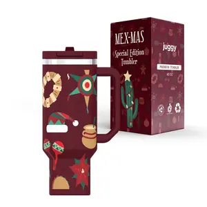 MEXmas 40oz Stainless Steel Water Bottle Tumbler