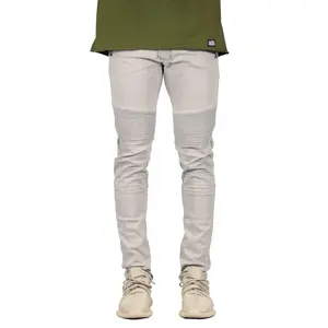 Gray Biker Jeans