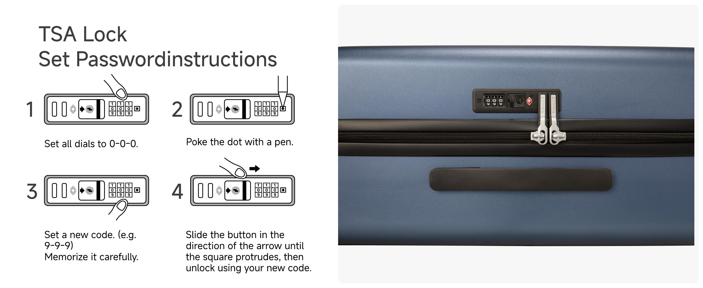 LUGGEX 20 Inch Carry On Luggage, Airline Approved, 100% PC Hard Shell Travel Suitcase with Smooth Spinner Wheels, TSA Lock, Blue