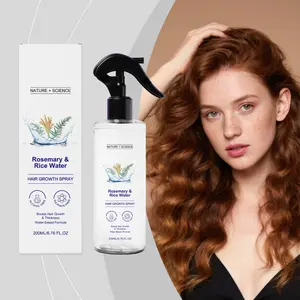 Rosemary Hair Care Spray, Nourishing Smooth Glossy Hydrating Volumizing Non-Rinse, Long-Lasting Soft Hair, Ideal for Dry Hair, Daily Use