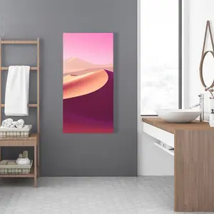 Pictorem C1RC2448F7PB4P 24 x 48 in. Calm Dunes - White Canvas Wall Art for Elegant Home Decor