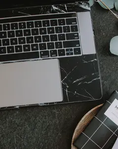 Janet Gwen Black Marble Skin for Inside the Macbook