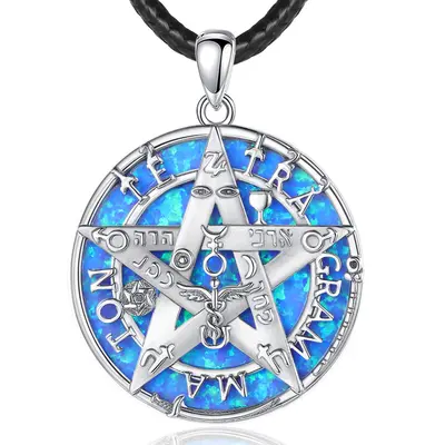 Tetragrammaton Sterling Silver Necklace - Protection Amulet Jewelry For Women & Men