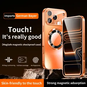 The new titanium metal luxurious matte phone case is compatible with iPhone series phone cases.The iPhone17 comes with magnetic wireless charging function and anti-shock glass camera lens case with built-in lens protection film.Christmas gift