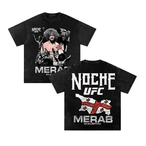 Merab Dvalishvili T-Shirt, The Machine UFC Tee, UFC Fighters Shirt Fashion Cotton, Full Sizes, For Men, For Women