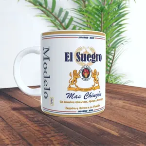 El Suegro mas Chingon 15oz Coffee Mug | Modelo | Especial | Beer | Coworkers Gift, 11oz 15oz Mug, 11oz Durable White Ceramic