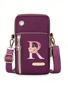 Women's Mini Crossbody Phone Bag, Vertical Wallet, Sports Arm Band, Earphone Hole, Casual Fashion for Work, Office, Gifts, Casual Crossbody Bags, Crossbody Phone Pouch
