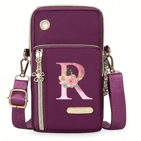 Women's Mini Crossbody Phone Bag, Vertical Wallet, Sports Arm Band, Earphone Hole, Casual Fashion for Work, Office, Gifts, Casual Crossbody Bags, Crossbody Phone Pouch