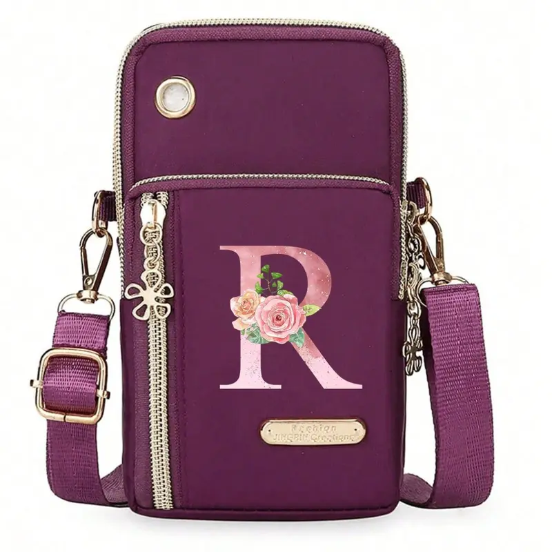 Women's Mini Crossbody Phone Bag, Vertical Wallet, Sports Arm Band, Earphone Hole, Casual Fashion for Work, Office, Gifts, Casual Crossbody Bags, Crossbody Phone Pouch