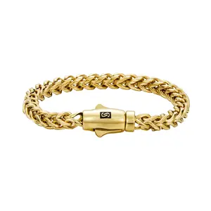 14K Gold Plated 14mm Miami Cuban Link Bracelet for Men, Waterproof & Fade-Resistant, New Dragon Head Clasp Hip Hop Chain