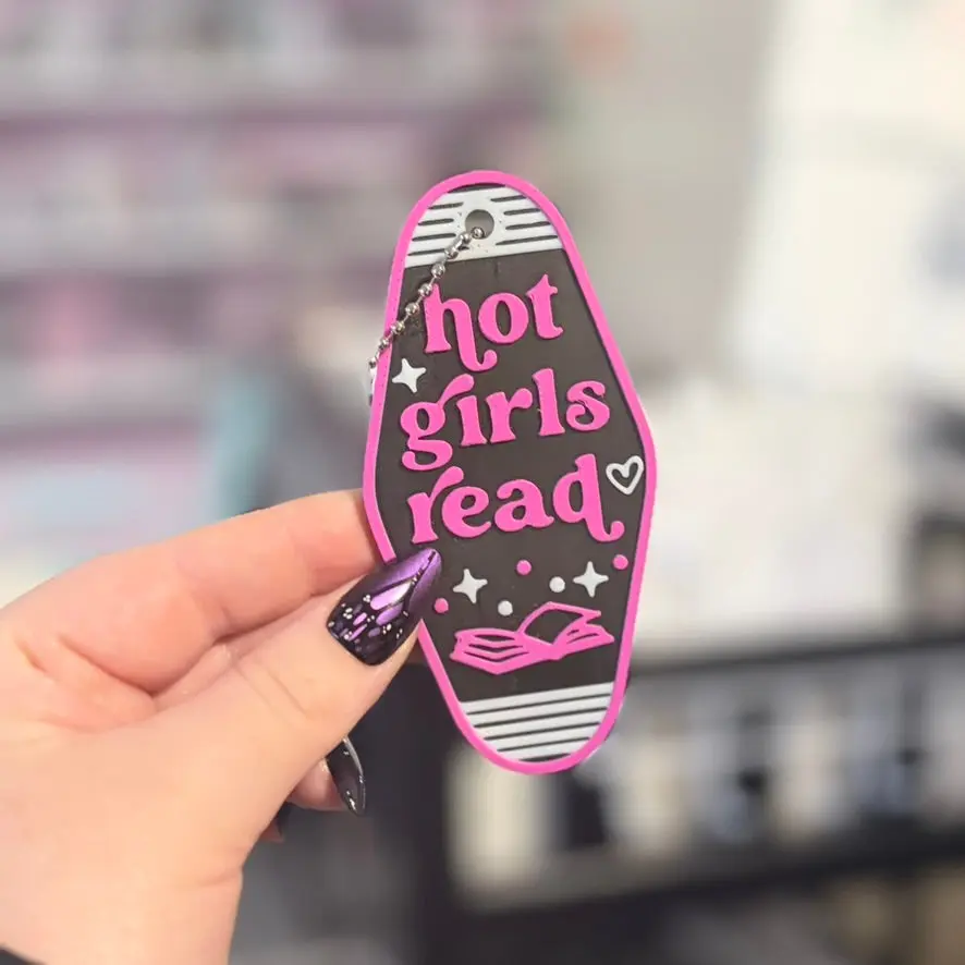 3D Printed Hot Girls Read Hotel Keychain