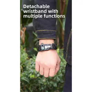 Multifunctional Outdoor Umbrella Rope Bracelet Flint Compass Mountaineering Lifesaving Rope SOS Emergency Survival Equipment