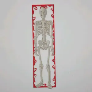 Skeleton Bookmark | Gothic Anatomy Book Lover Gift | Unique Halloween Reading Accessory | Spooky Bookish Decor | 3D Printed Book Page Markers