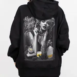 David Gonzales Art Dga Fresh Cuties Eye Candy Marilyn Monroe Unisex Graphic Sweatshirt Hoodie T-Shirt Digital Style Printed Soft Outdoor, Chicanos Clothing, Cholo Clothes, Mexican Chicano Chicana  Loose Oversized Womenswear Tops
