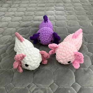 Axolotl Low Sew Crochet, Axolotl Plush Crochet, Axolotl Amigurumi, Crochet Animal, Axolotl Crochet (Handmade goods will be made by hand so the production time will be a little longer)