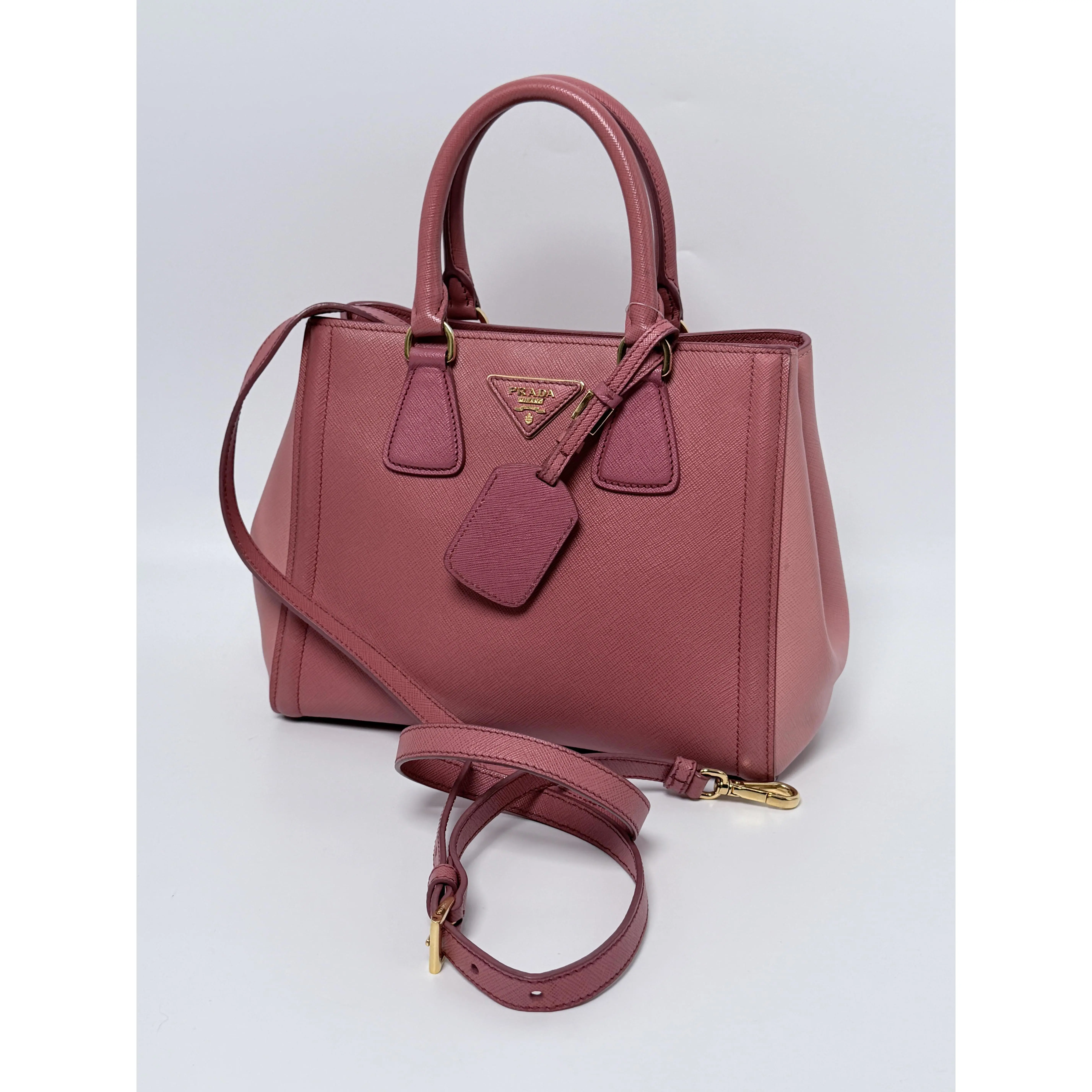 Pre-owned PRADA leather Top Handle Bags Shoulder Bag Top Handle Handbag ZS048PR