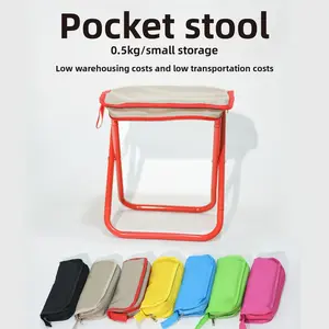 Pencil case foldable small Mazar creative pocket hand stool bag lazy new go out carry mini chair stool