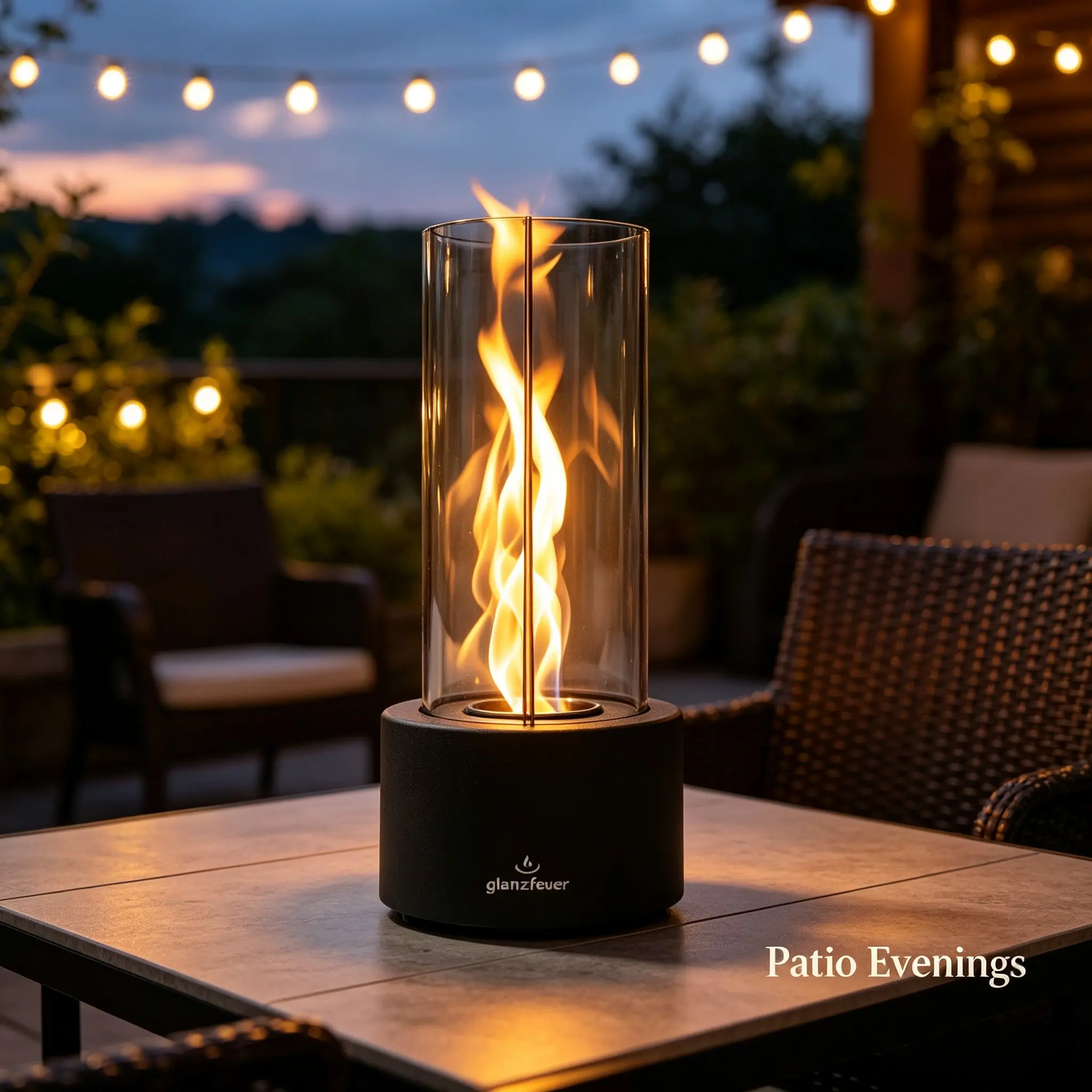 Modern Tabletop Fire Pit - Smoke-Free Safe Bowl with Rotating Whirlwind Flame, Indoor/Outdoor Heat Source, Dual-Use Desktop Fire Bowl for Watch Parties, 2026 Halloween Festive Decor