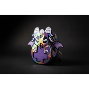 Mini Baphomet Backpack – Holographic Occult Streetwear