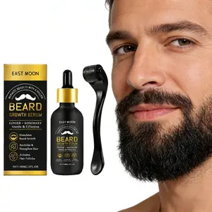 Men's Beard Care Oil 60ml - Gentle Cleansing & Hydrating Formula, Softens & Tames Frizzy Beard, Leaves Facial Hair Smooth & Manageable, Daily Beard Grooming Staple