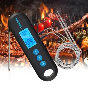 INKBIRD meat thermometer, 3-in-1Bluetooth Wireless thermometer, rechargeable temperature alarm, kitchen utensils,Grill Food Cooking Steel Stainless