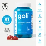 Goli Ashwagandha & Vitamin D Gummy - Mixed Berry, KSM-66, Vegan, Plant Based, Non-GMO, Gluten-Free & Gelatin Free. America's #1 Ashwagandha Brand