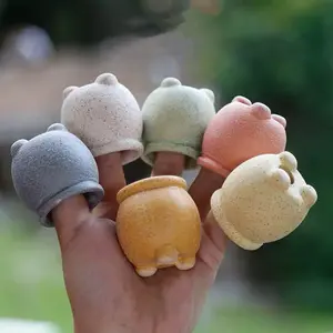 Planter-Mini Ceramic Succulent Pot: Macaron-Hued Delight with Rounded Opening | Perfect for Succulents