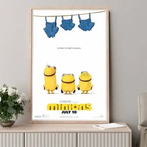Minions 2015 Movie Poster Film Wall Decor Art Print UNFRAMED Poster modern artwork decor christmas gift Matte Photo