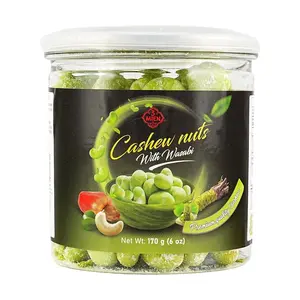 3-MIEN Vietnamese Wasabi Cashews 170g - Spicy Roasted Nuts Snack