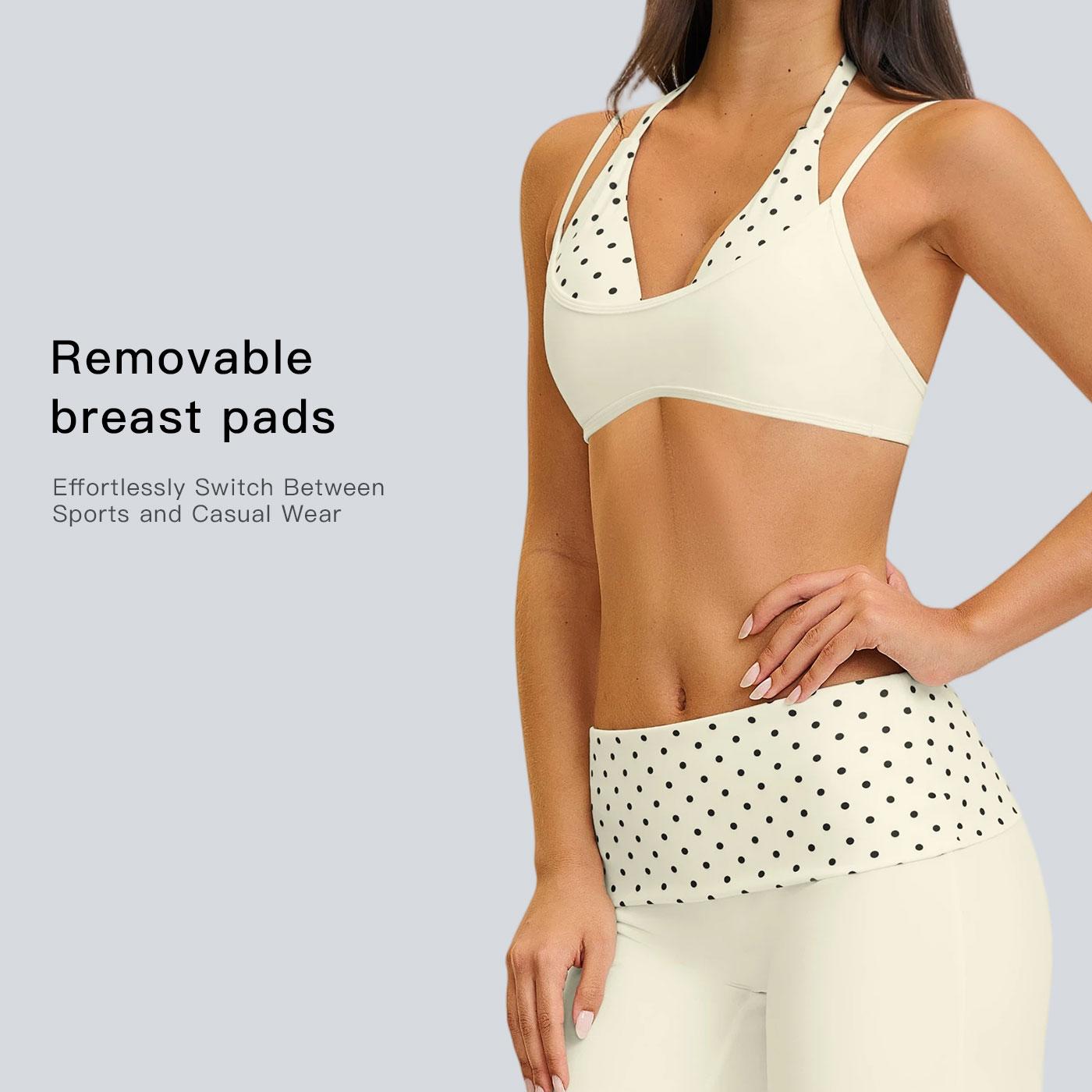 Tenwolf women’s casual athletic faux two-piece fitness set featuring a square back design, fold-over waist detail, and stylish yoga two-piece outfit